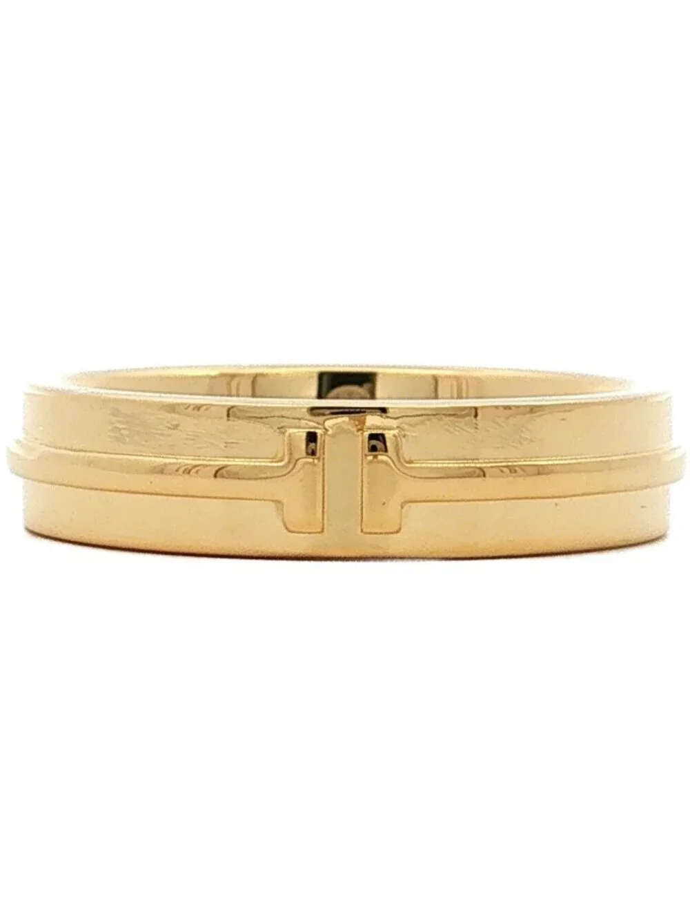 Tiffany & Co T Narrow Ring 18K Yellow Gold